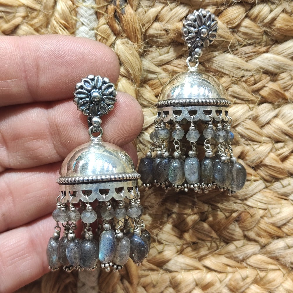 Kronleuchter-Ohrringe aus 925er Silber – SISA