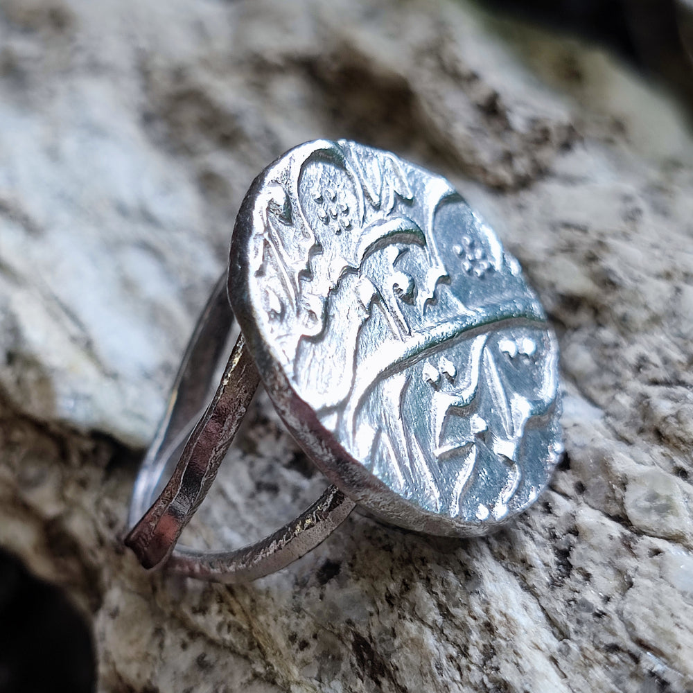 Anello Namejs Lettone In Argento Con Treccia Sottile - Italia - Foto 12