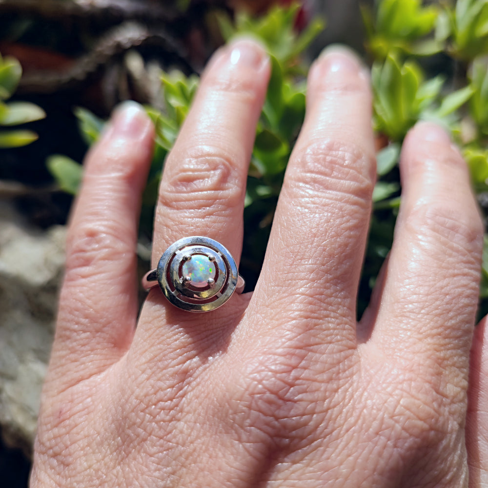 Ring mit Stein aus 925er Silber - ARKOIL