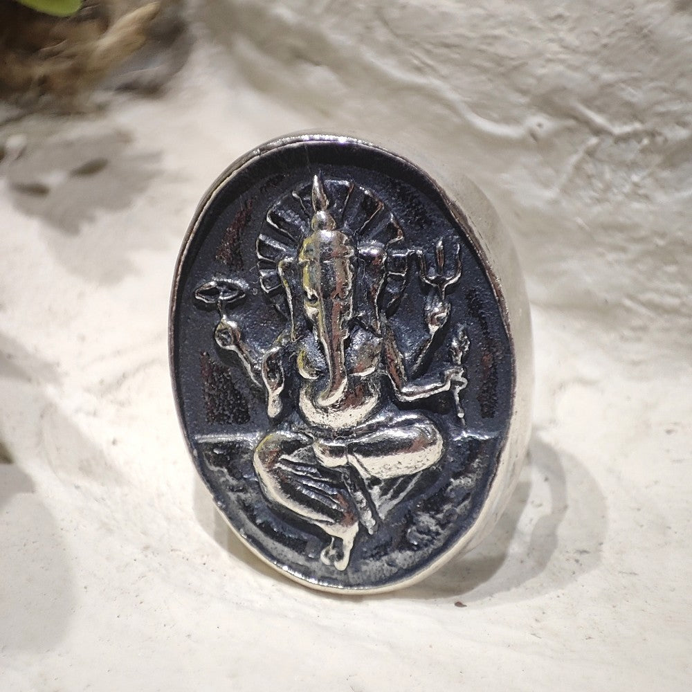 Shanya Anello Etnico Argento 925 Con Turchese E Howlite - Fatto A Mano, Gioiello Per Pelli Sensibili - 3