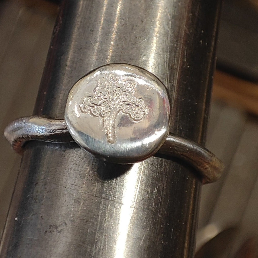 Handgefertigter Ring aus 925er Silber - BAUM