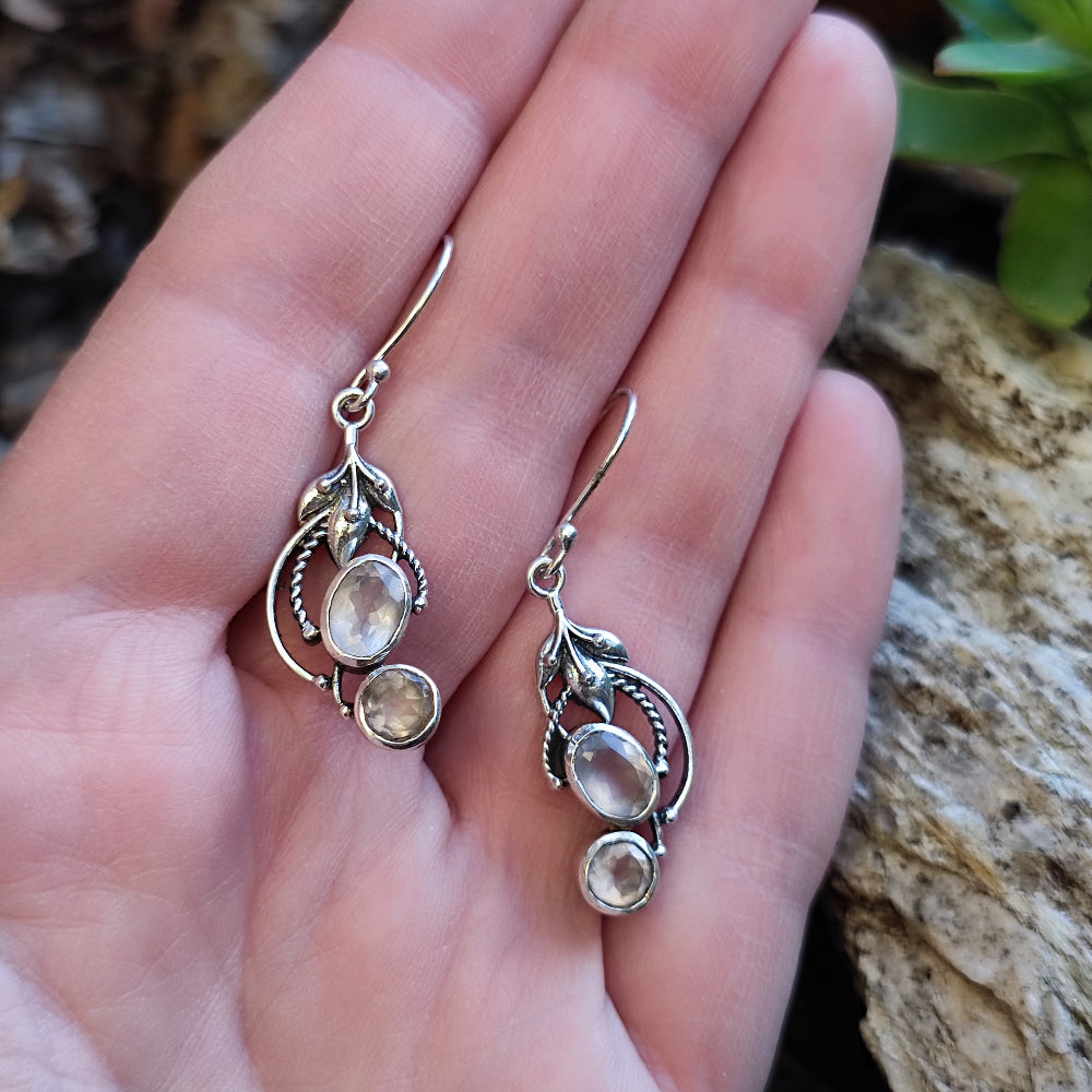 Turritella Agata Orecchini 925 Pietra Preziosa In Argento Massiccio Di Forma Ova - Foto 4