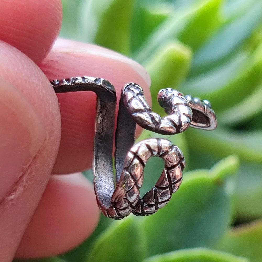 Ohrmanschetten-Ohrringe aus 925er Silber, Schlangen – SNAKE