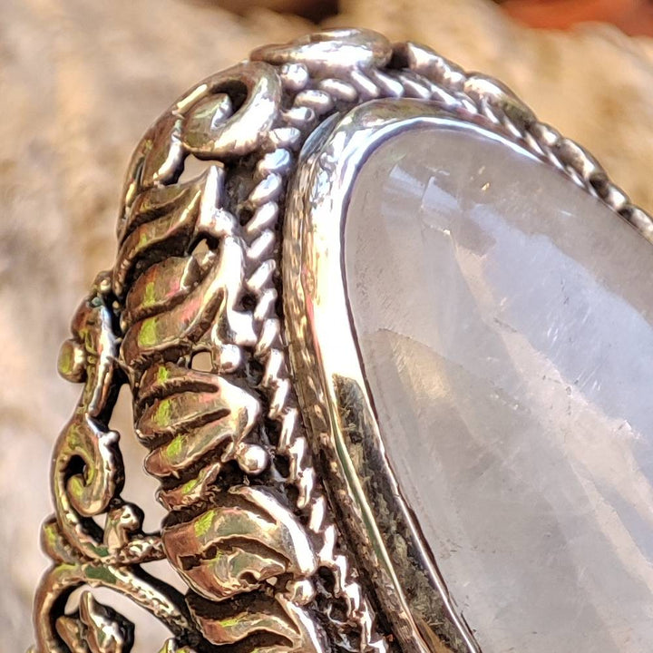 Anello artigianale con pietra in argento 925 - UTTAM