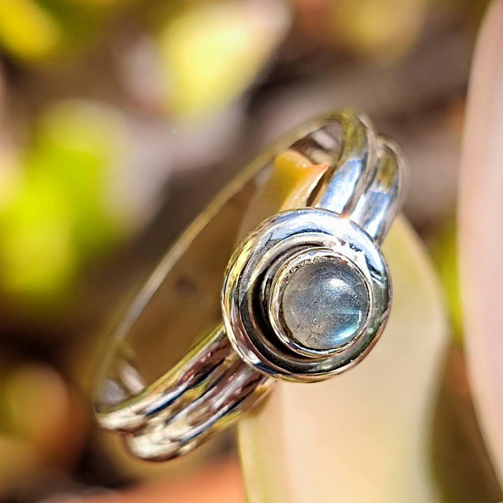 Ring mit Stein aus 925er Silber - WAYANAD