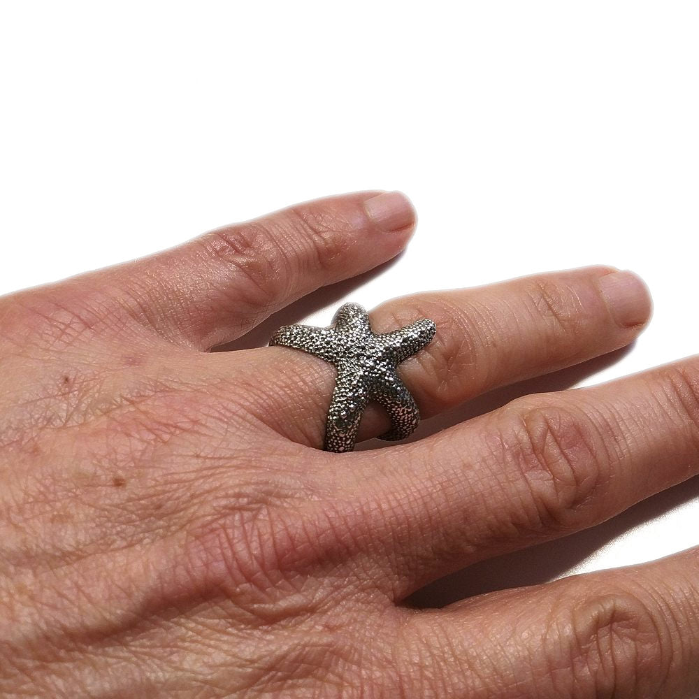 Seestern-Ring aus 925er Silber