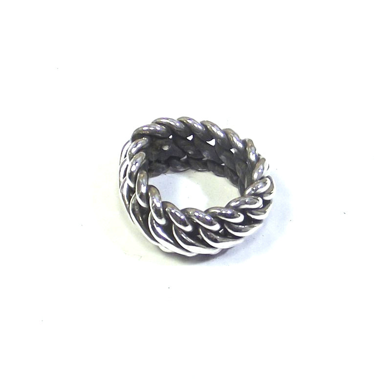 Anello Catena Largo Uomo Donna In Acciaio Inox Stile Cubano Hip Hop Pollice Regalo