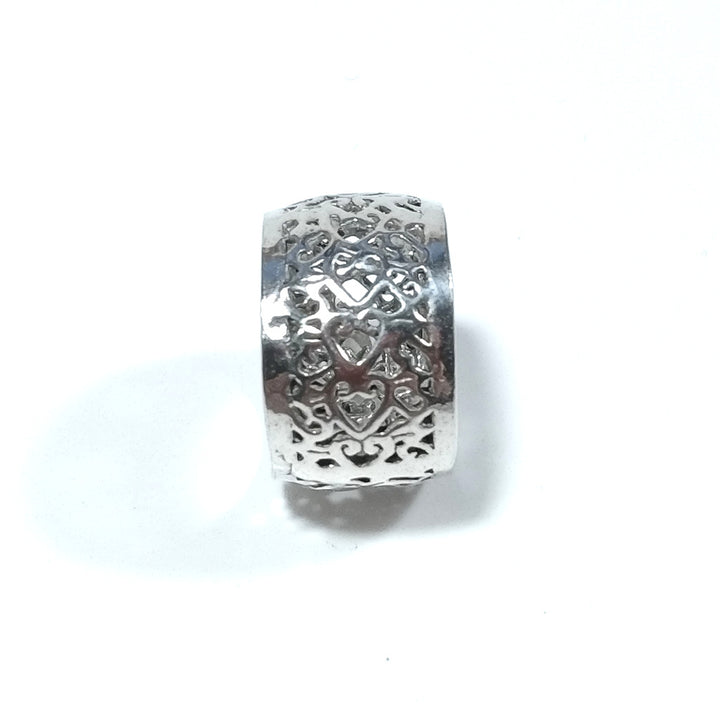 925er Silber Bandring handgefertigter RING | Herzen