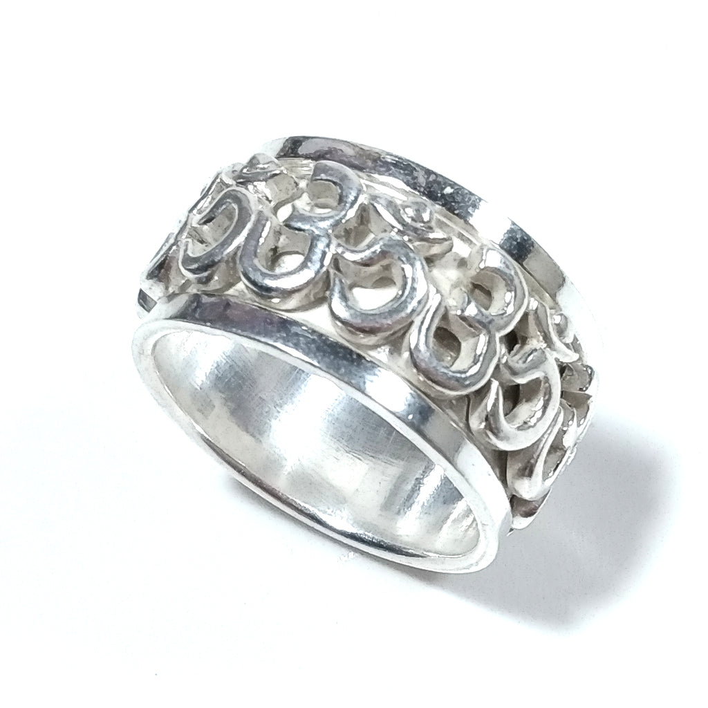 Ciondolo AUM/OM In Argento 925 - Gioiello Spirituale Con Nastro E Confenzione Regalo - Foto 3