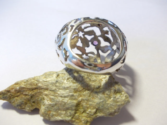anello argento ametista
