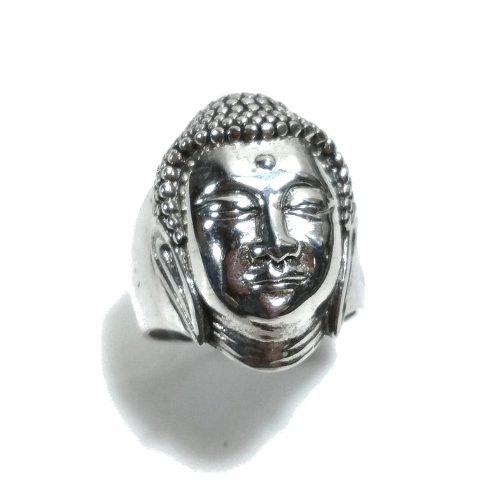 BUDDHA-Kopfring aus 925er Silber - SALJI