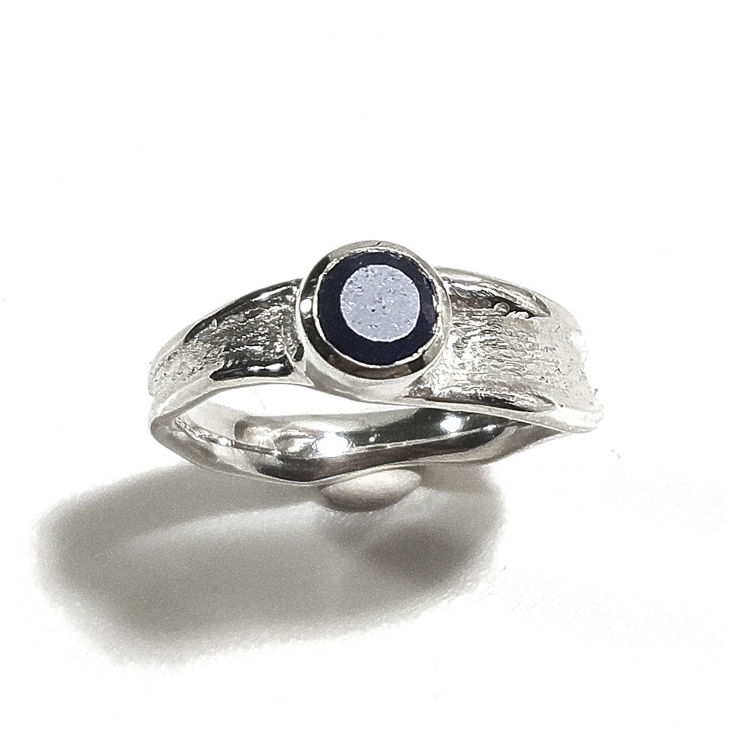 KAMA Ring 925er Silberband handgefertigter RING mit Stein | RINGE handgefertigt