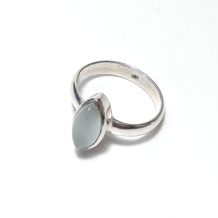 Handgemachter Silber 925 RING Aquamarin Silberring | JUWELEN MIT STEINEN Multimediainhalt 1 von 5