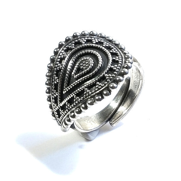 MADHURI-Band-RING aus 925er Silber, handgefertigter RING | ETHNISCHER SCHMUCK