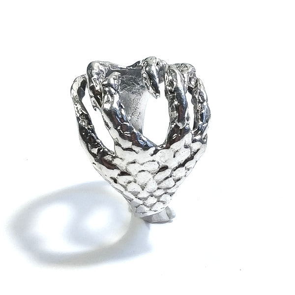 RAJANI Drachen RING aus 925er Silber handgefertigter RING | ETHNISCHER SCHMUCK