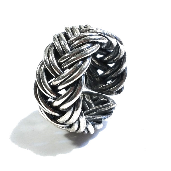 Weidenbandring aus 925er Silber, handgefertigter Ring | ETHNISCHER SCHMUCK