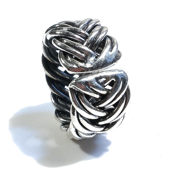 Weidenbandring aus 925er Silber, handgefertigter Ring | ETHNISCHER SCHMUCK