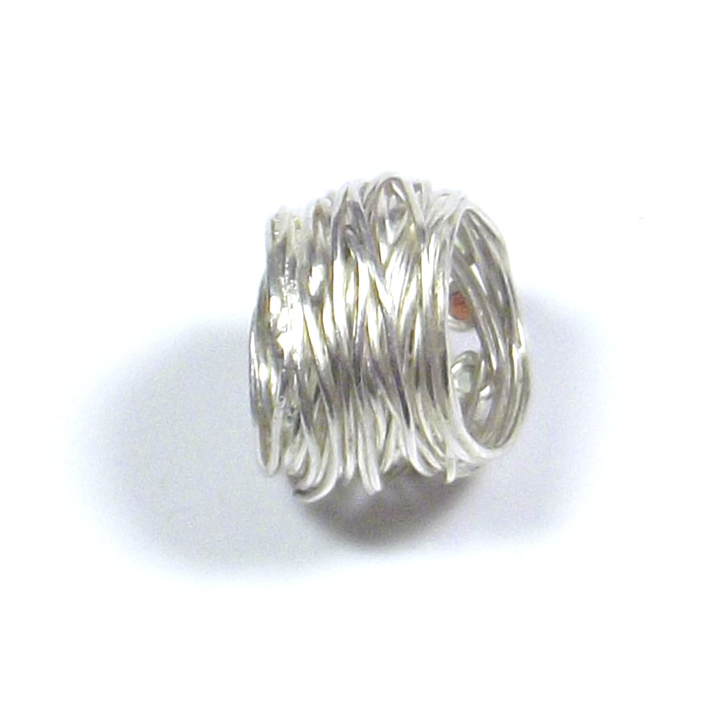 925 Silber RING mit PERIDOT und Granat | Zeitgenössisches Juwel