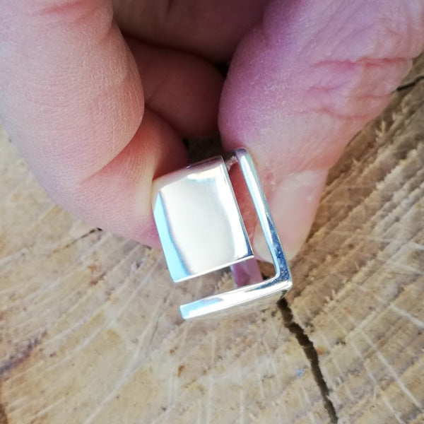 Handgemachter Silber 925 RING Geometrischer Ring | SILBERSCHMUCK