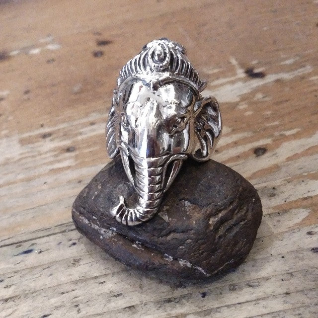 Elefantenkopf 925er Silberring silver
