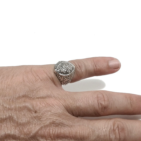 KAIA RING 925 Silber Chevalier kleiner Finger | Ethnischer Schmuck