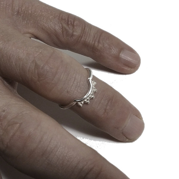 Handgefertigter Ring aus 925er Silber - MEHENDI