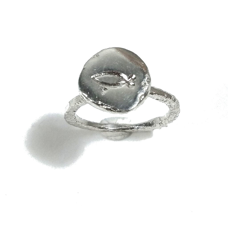 925er Silberring handgefertigter RING Einzelstück | FISCH | SILBERSCHMUCK