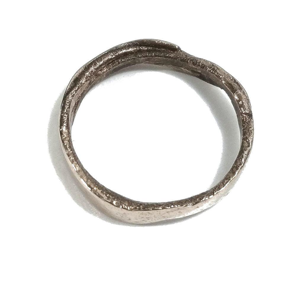 Ring"SOLOTE"in Bronze für Damen oder Herren Gr. 33 | Handgefertigte Gravur