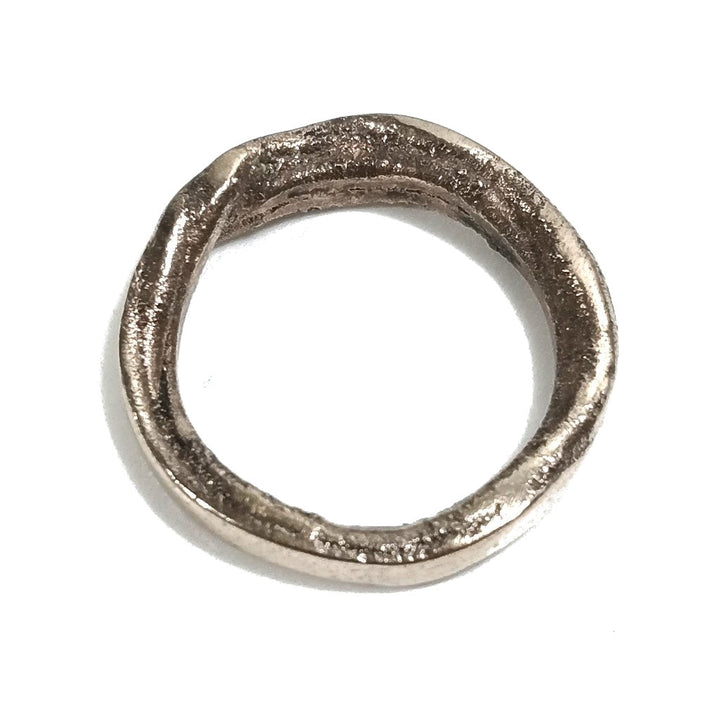 Ring"SOLOTE"in Bronze für Damen oder Herren Größe 17 - 19 | Handgefertigte Gravur