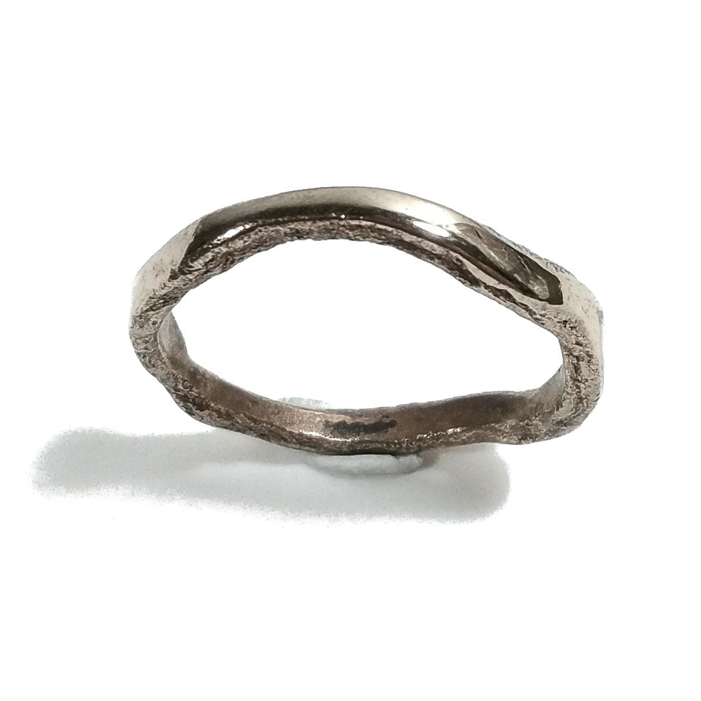 Ring"SOLOTE"in Bronze für Damen oder Herren Größe 24 - 25 | Handgefertigte Gravur