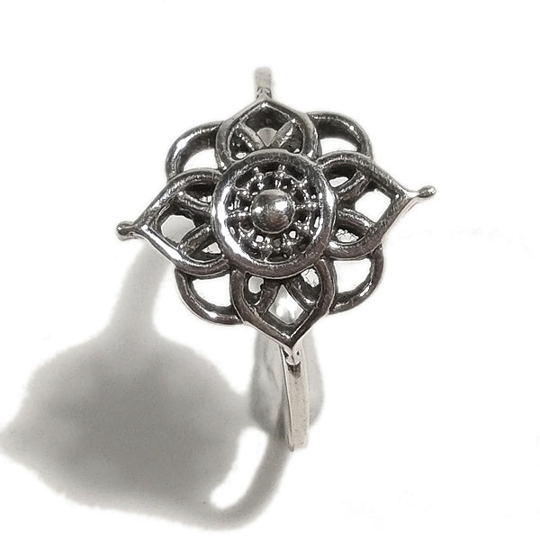 MANDALA RING in 925er Silber handgefertigter Ring | Silberschmuck | BOHO