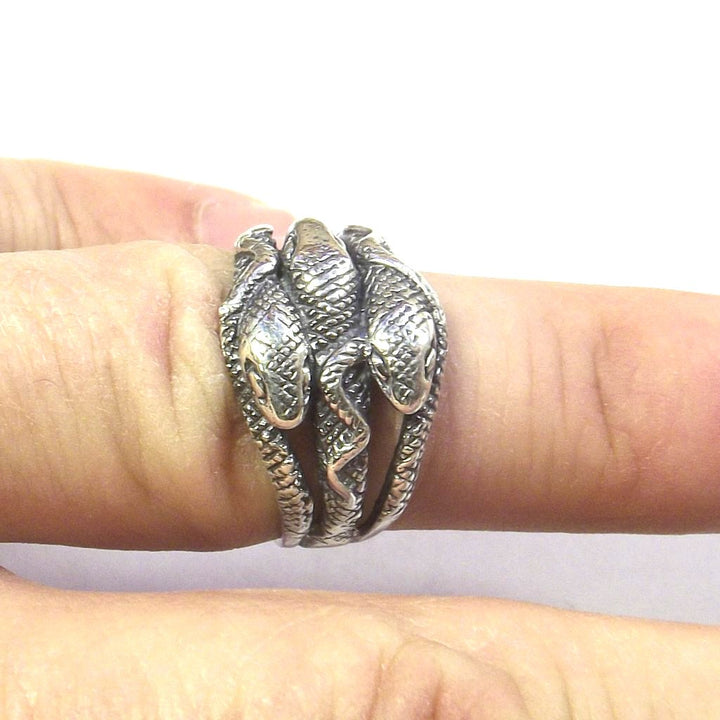 Anello Serpente in argento 925 da uomo e donna - NAGA