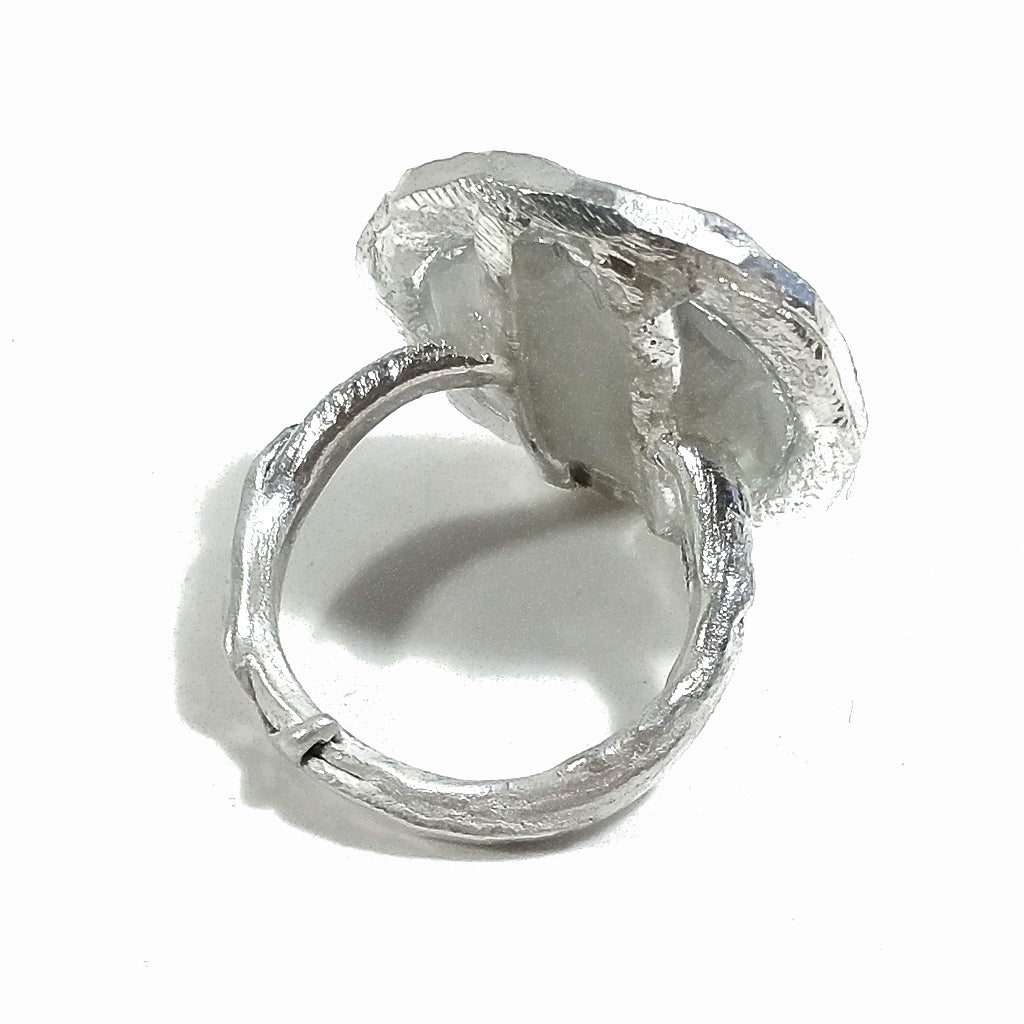 Anello con SPECCHIO in argento 925 - artigianale - Pezzo Unico