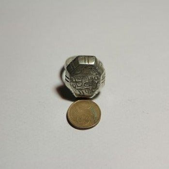 anello con moneta vecchio moghul india