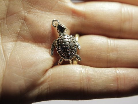 Silberner Schildkrötenanhänger - ilmondodiwit - Anhänger