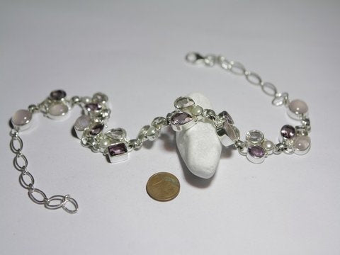 freeitalianjewels - Halskette aus Silber und Halbedelsteinen - ilmondodiwit - Halskette