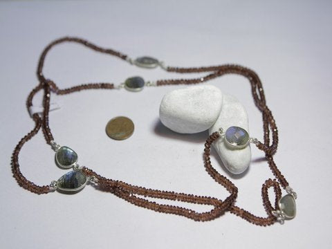 freeitalianjewels – Damen-Halskette mit Halbedelsteinen – ilmondodiwit – Halskette