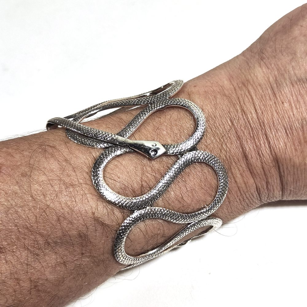 925 Silber Sklavenarmband in Schlangenform - ADAM