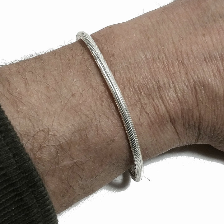 925 Silber Armband SNAKE | Schlangenkette | Unisex Mann Frau
