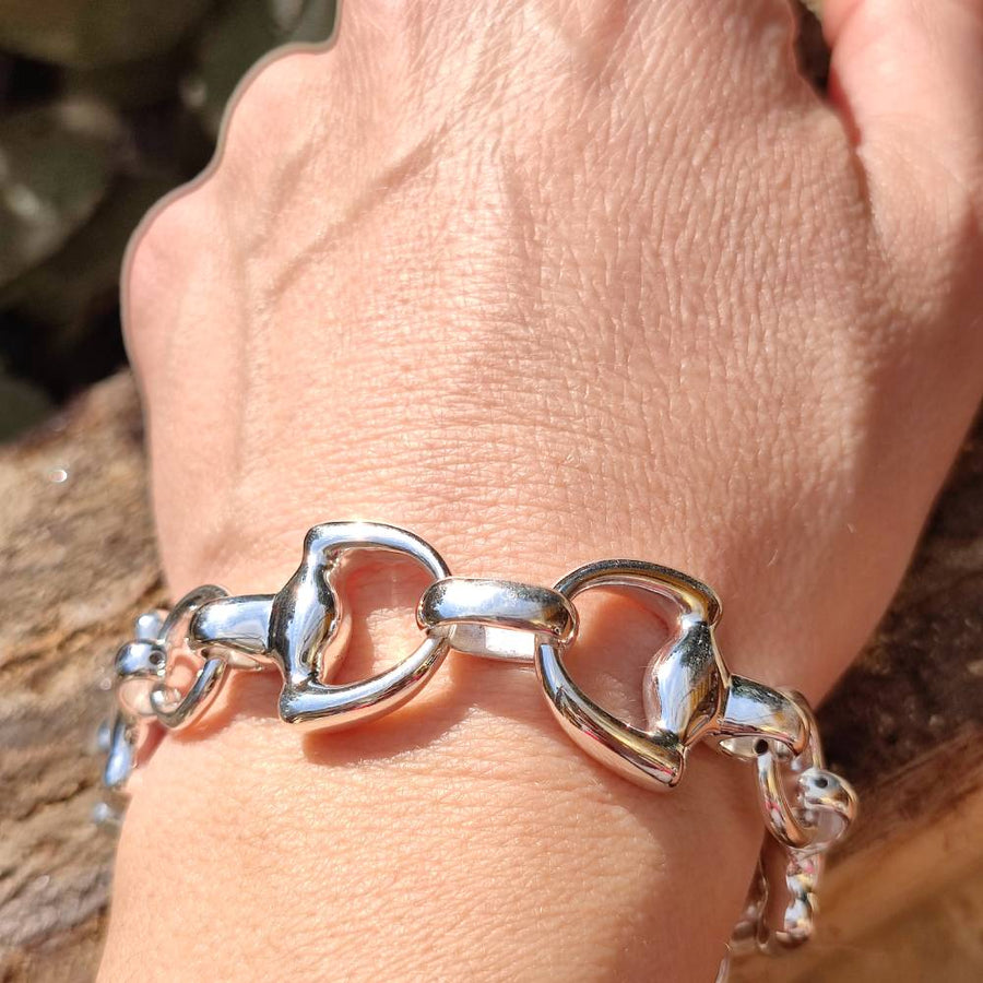 AURORA-Armband aus 925er Silber BOW link | SILBERNE JUWELEN