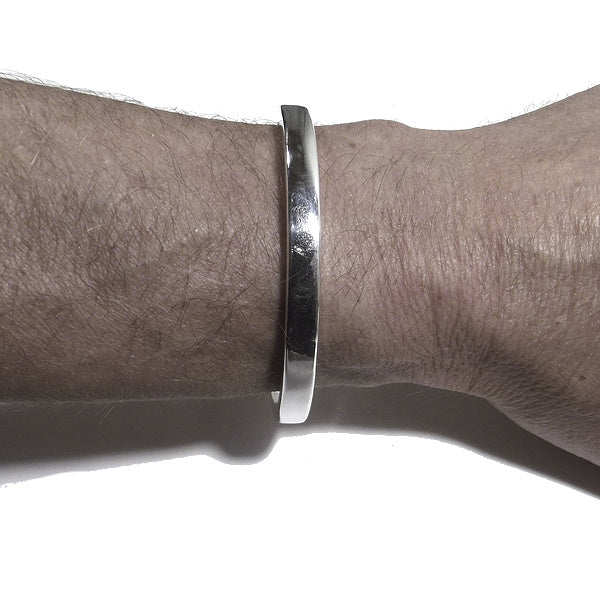CLEO Armband glatter Kreis in Silber für MÄNNER oder FRAUEN - starr | Herrenschmuck