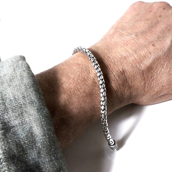 Ethnisches Armband aus 925er Silber | Silbernes Armband | Schlangenarmband | Snake