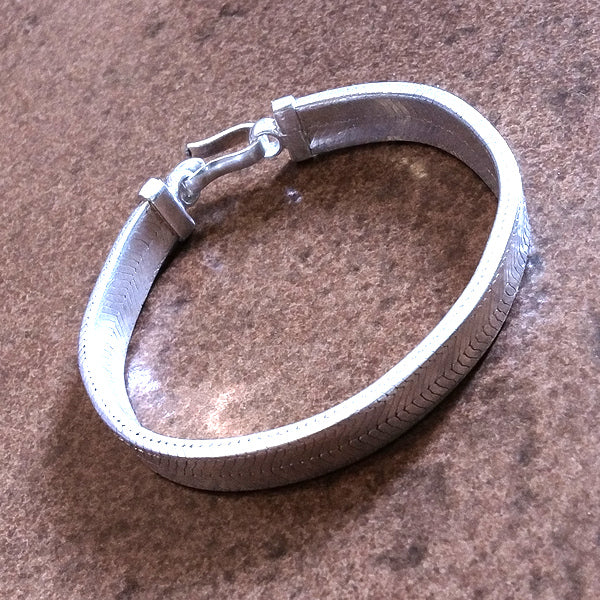 Bracciale argento 925 SNAKE PIATTO argento | coda di topo | Uomo donna unisex