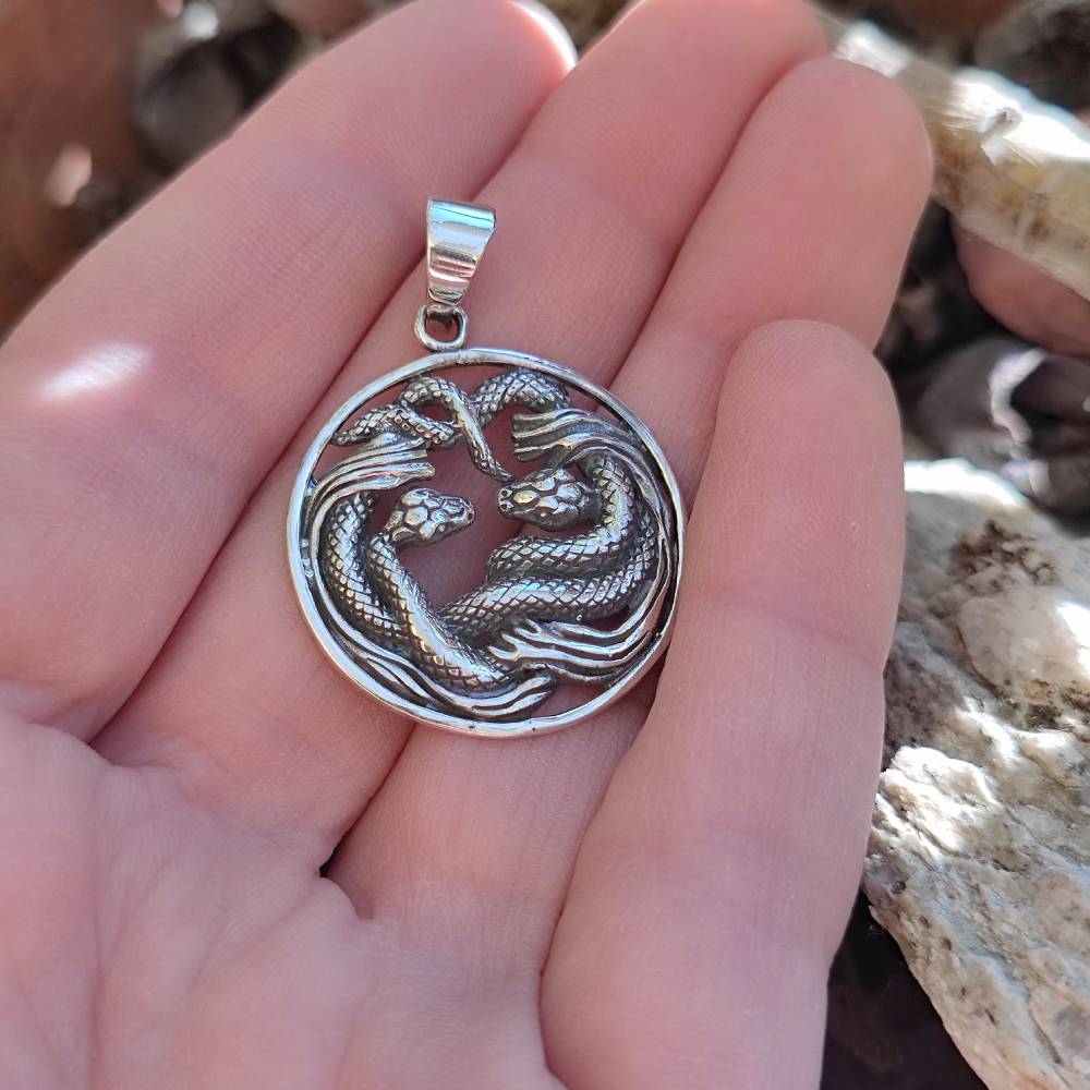 Ciondolo serpente in argento 925 - AMET