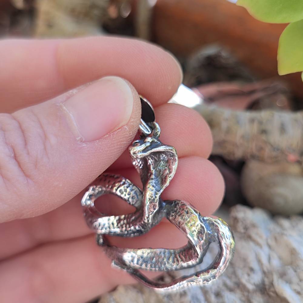 Schlangenanhänger aus 925er Silber - BASSI