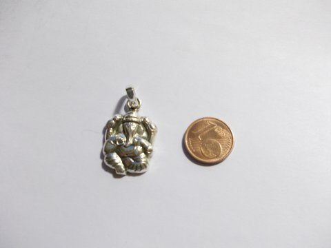 Ciondolo GANESH in argento 925 - ETNICO