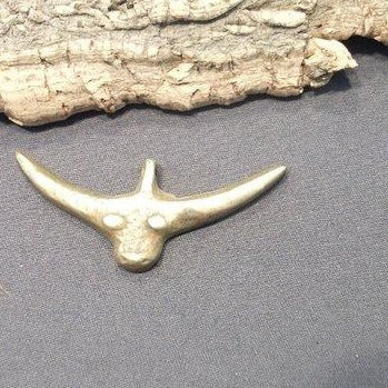 Ciondolo etnico ottone Naga horn