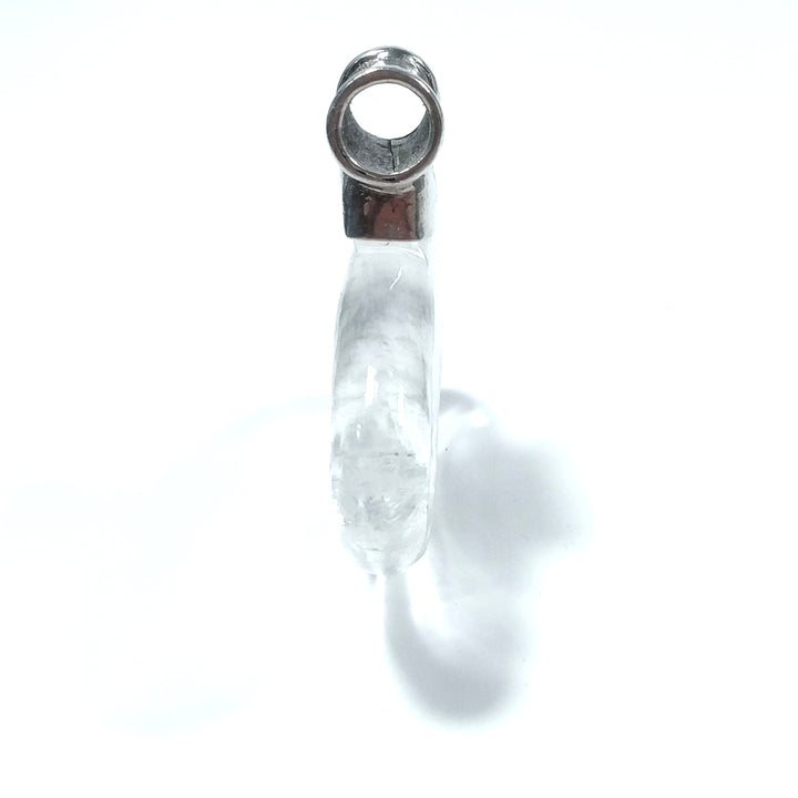 Ciondolo con pietra in argento 925 Cristallo di rocca | GIOIELLI ETNICI