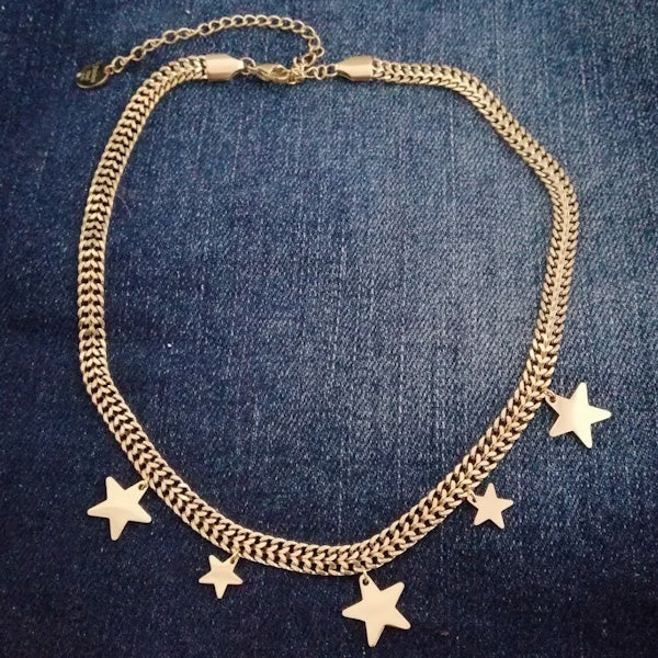 GROUMETTE CHARLIE HALSKETTE Groumette-Halskette mit Herzen oder Sternen aus Chirurgenstahl 316 L