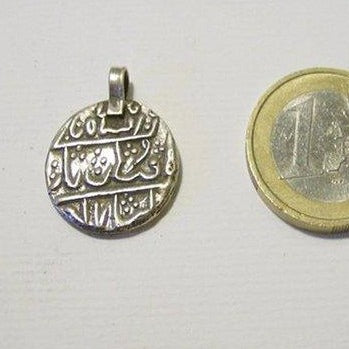 Ciondolo ETNICO moneta argento piccola